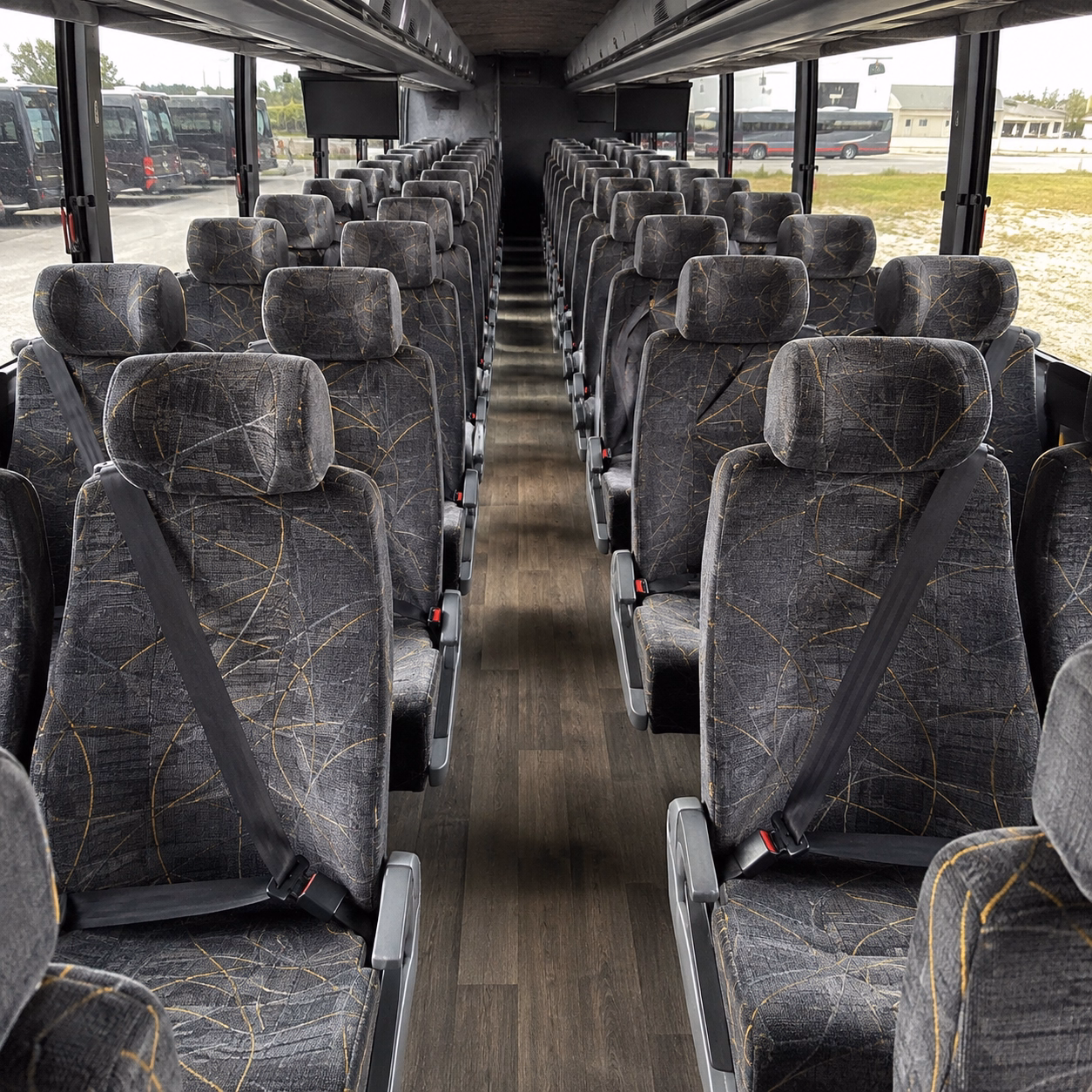 huntsville charter bus services interior